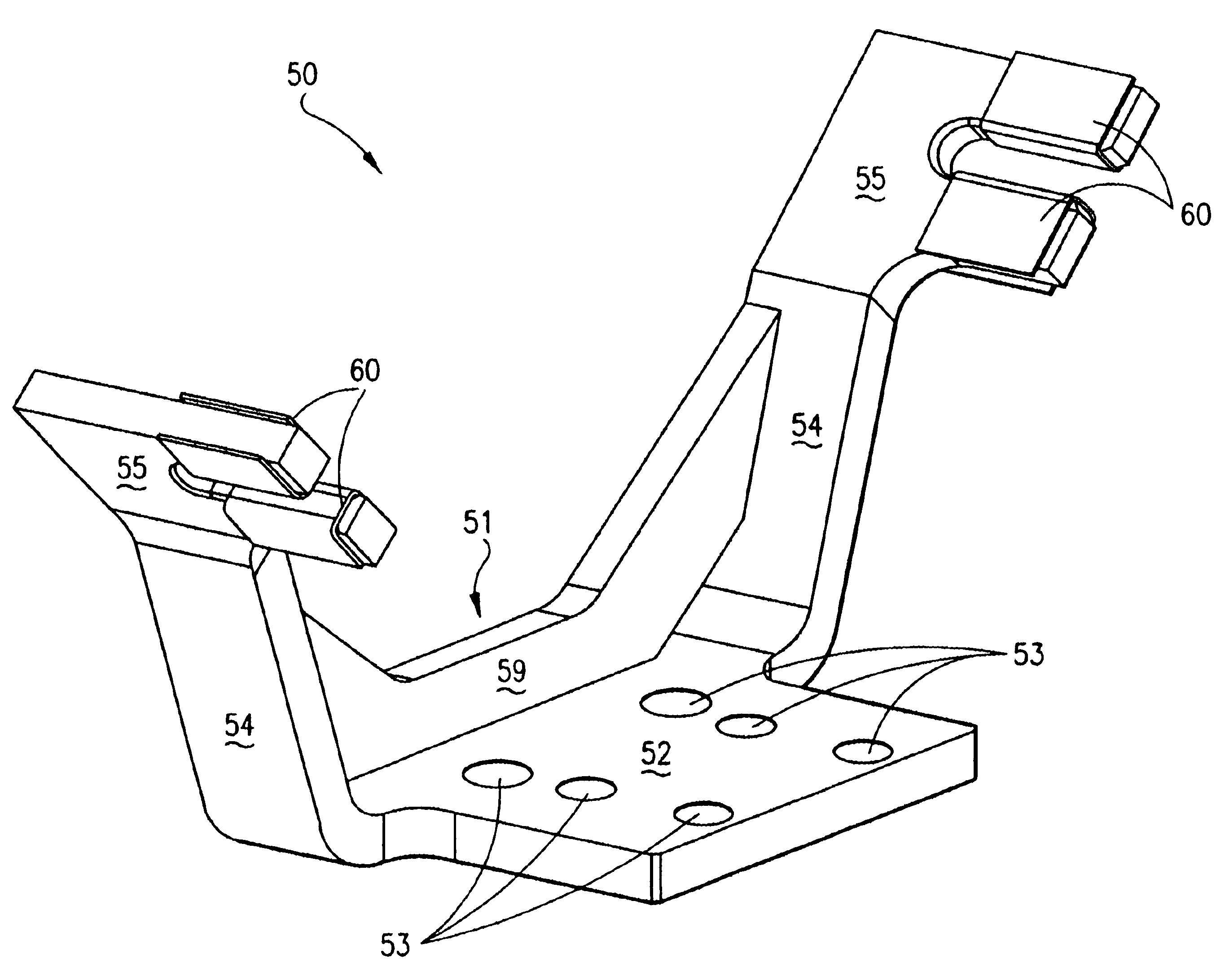 Transition duct support bracket wear cover