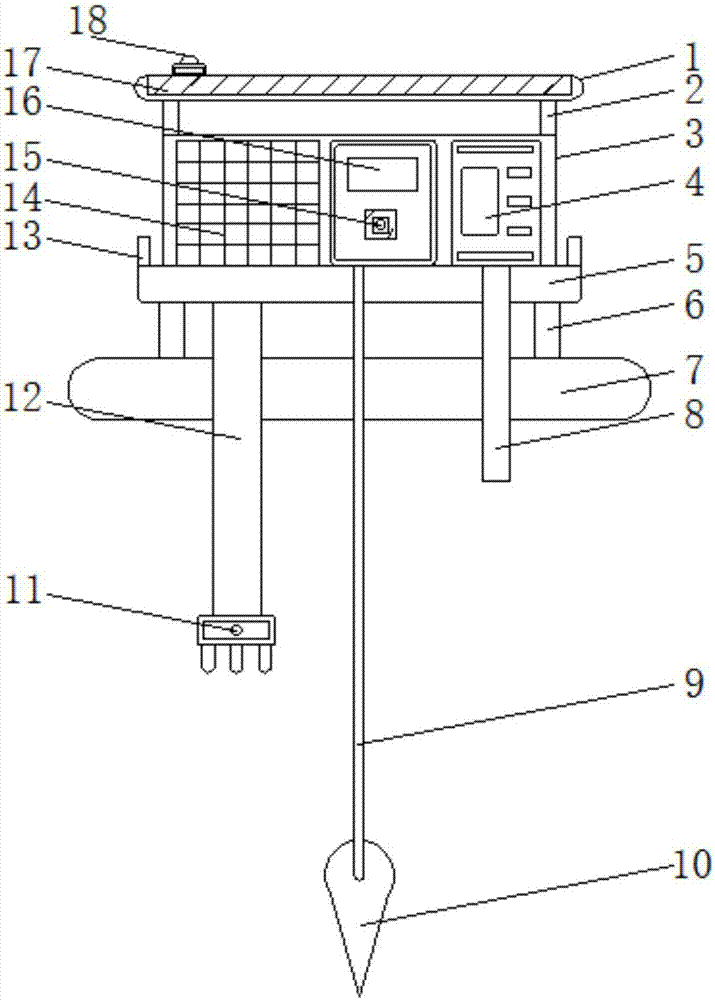 Online water quality monitoring device for breeding