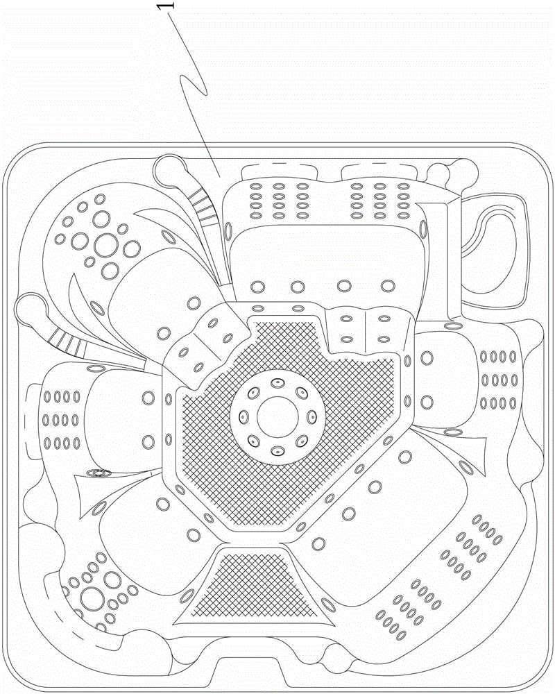 Bathtub with siphon massage function