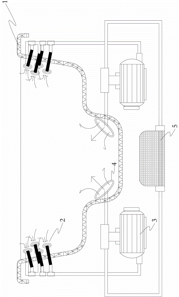 Bathtub with siphon massage function