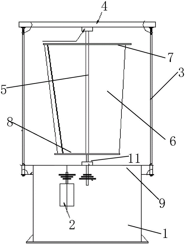 Vertical-axis wind driven generator with transverse ribs arranged on blades