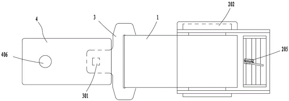 Bundling belt device with locking and automatic retracting functions
