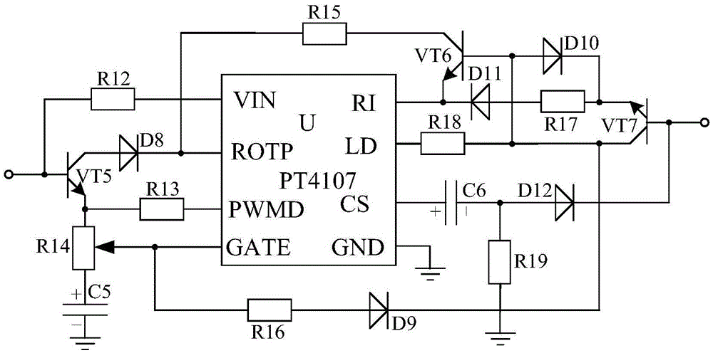 Automatic control system for rolling door based on driving pre-amplification electric circuit