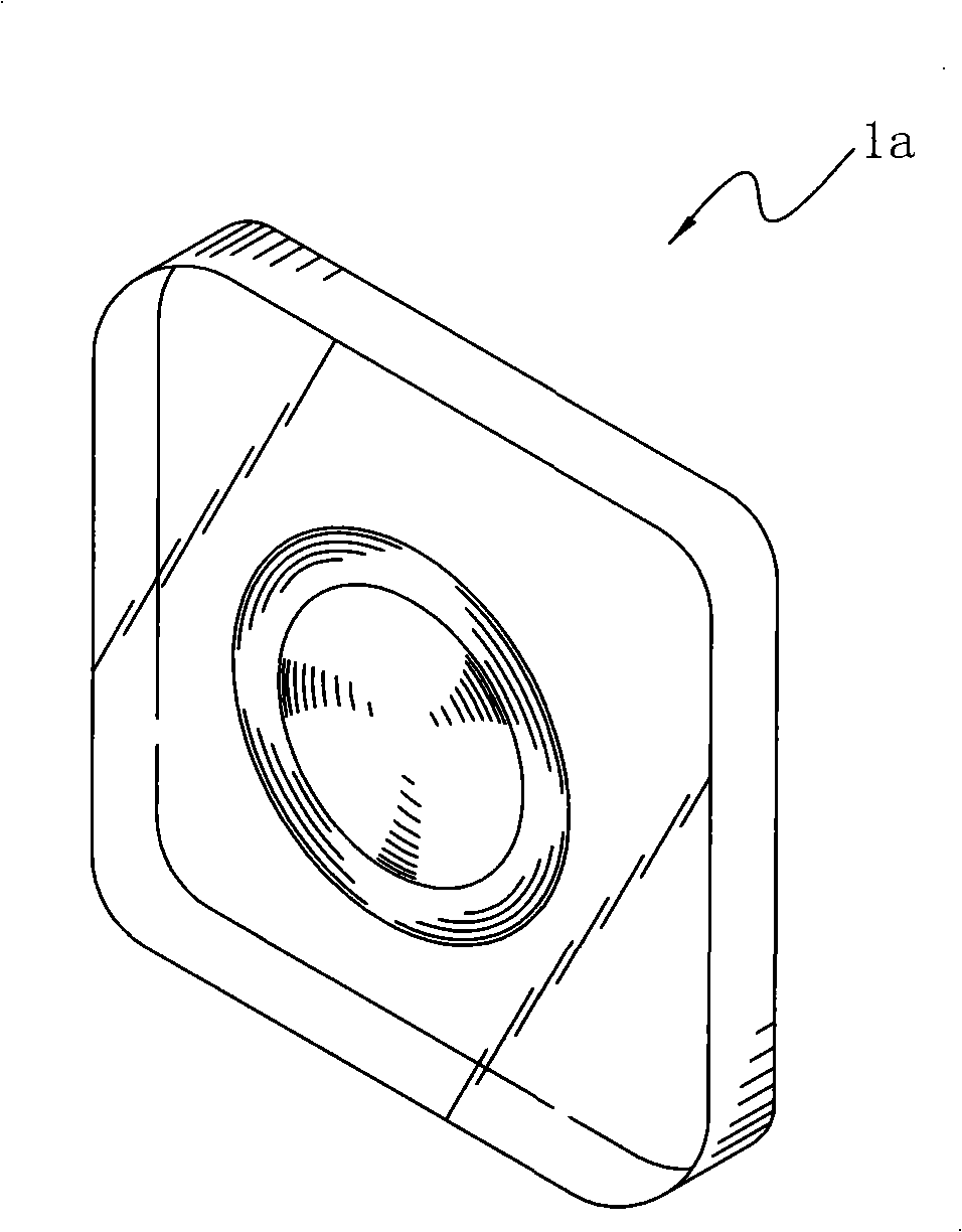 Square optical glass lens and method of producing the same