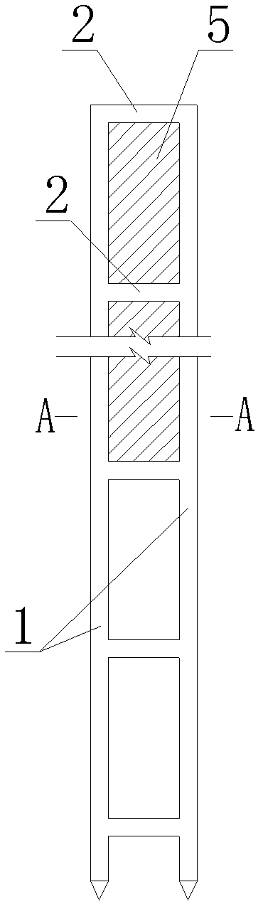 Combined framework pile