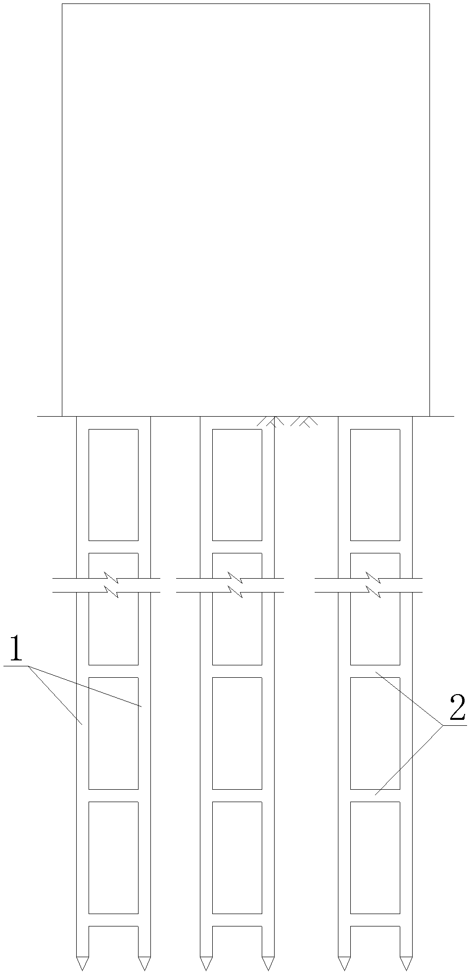 Combined framework pile