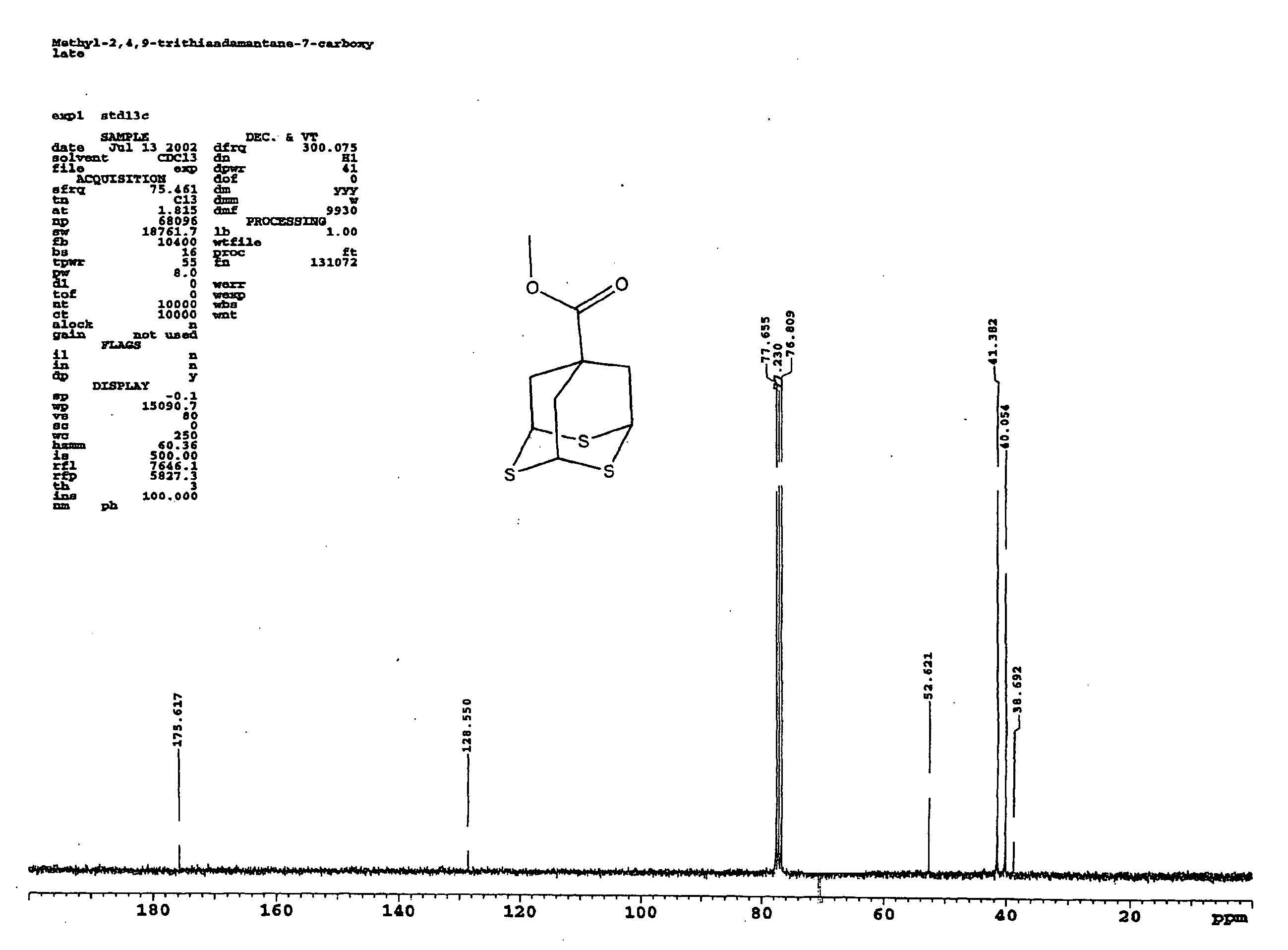 Methyl 2,4,9-trithiaadamantane-7-carboxylate