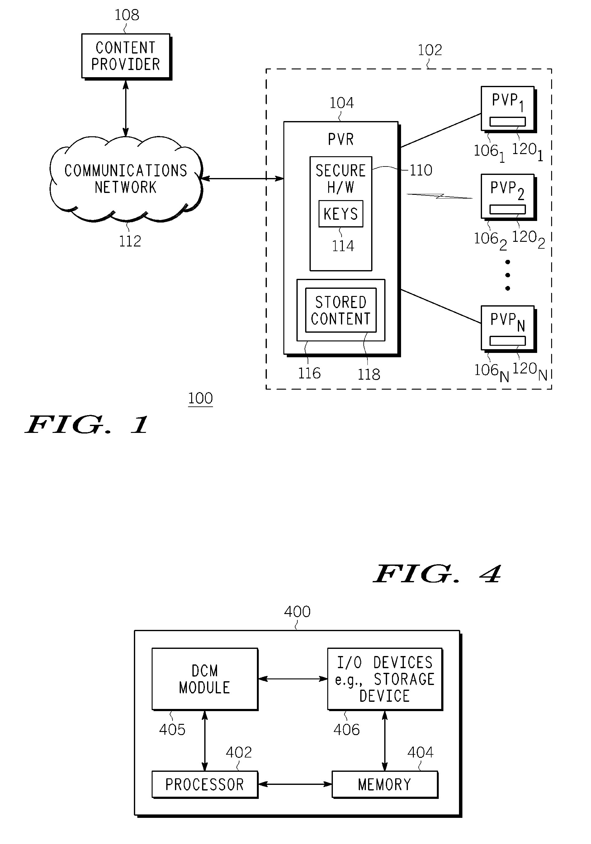 Method and apparatus for securely moving and returning digital content