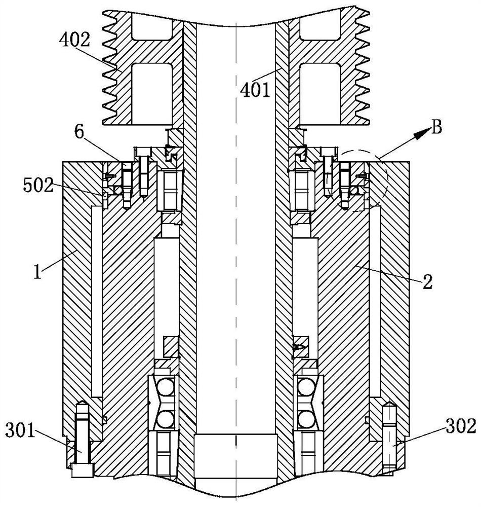 Mounting structure for spindle unit of numerical control machine tool