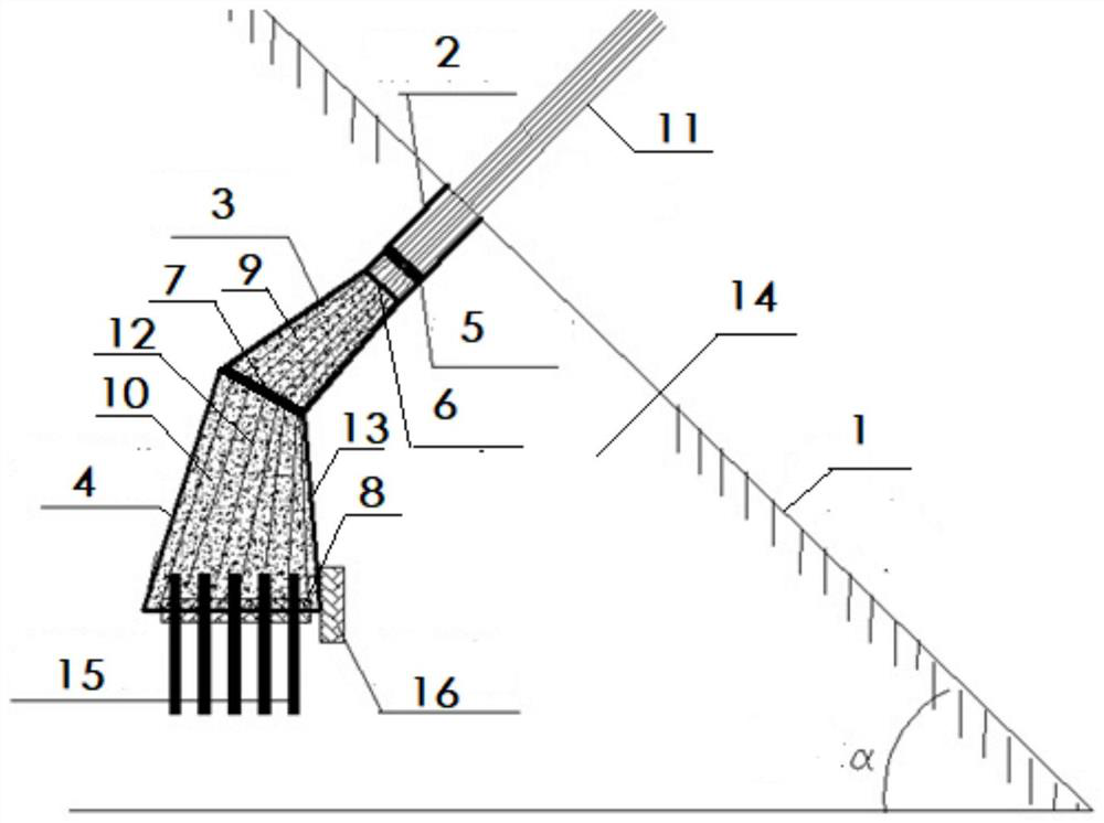 Composite tunnel anchorage structure