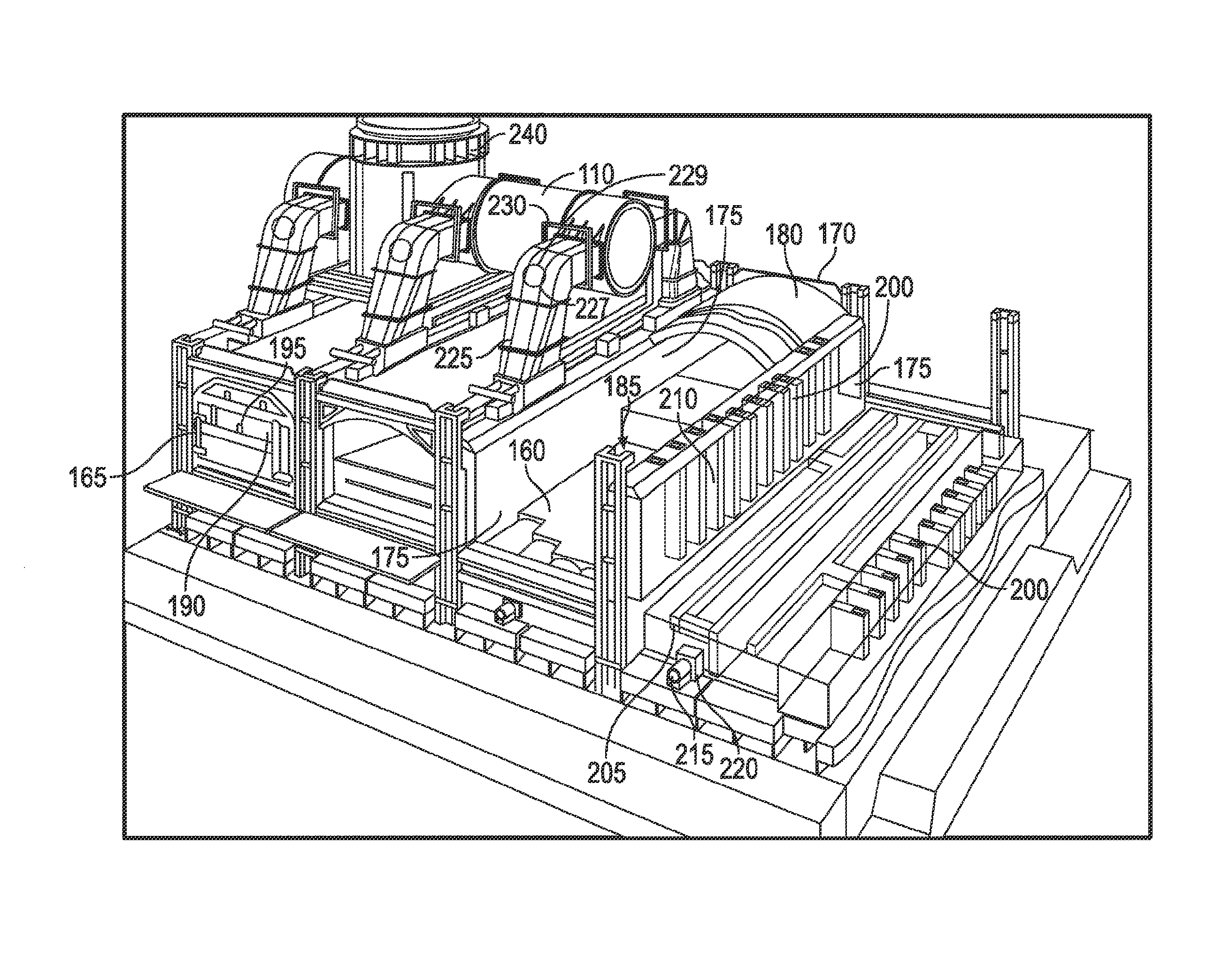 Coke plant including exhaust gas sharing