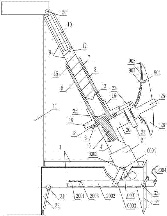 Electric concrete pole deviation rectifying device for rush repair