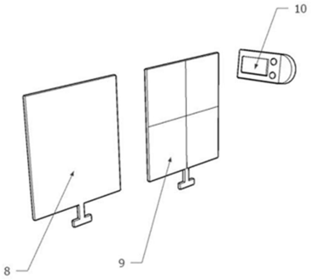 Acceleration sensor and sensing system based on variable-thickness air gap patch antenna