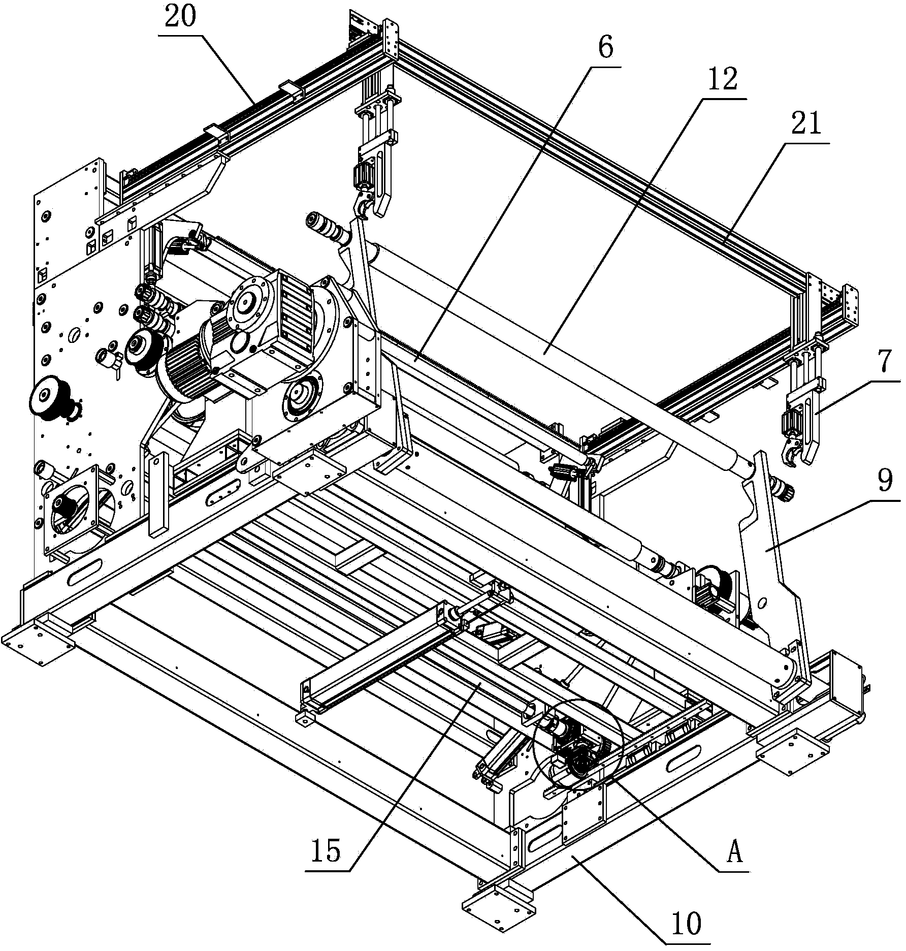 Thin film center and surface winding machine