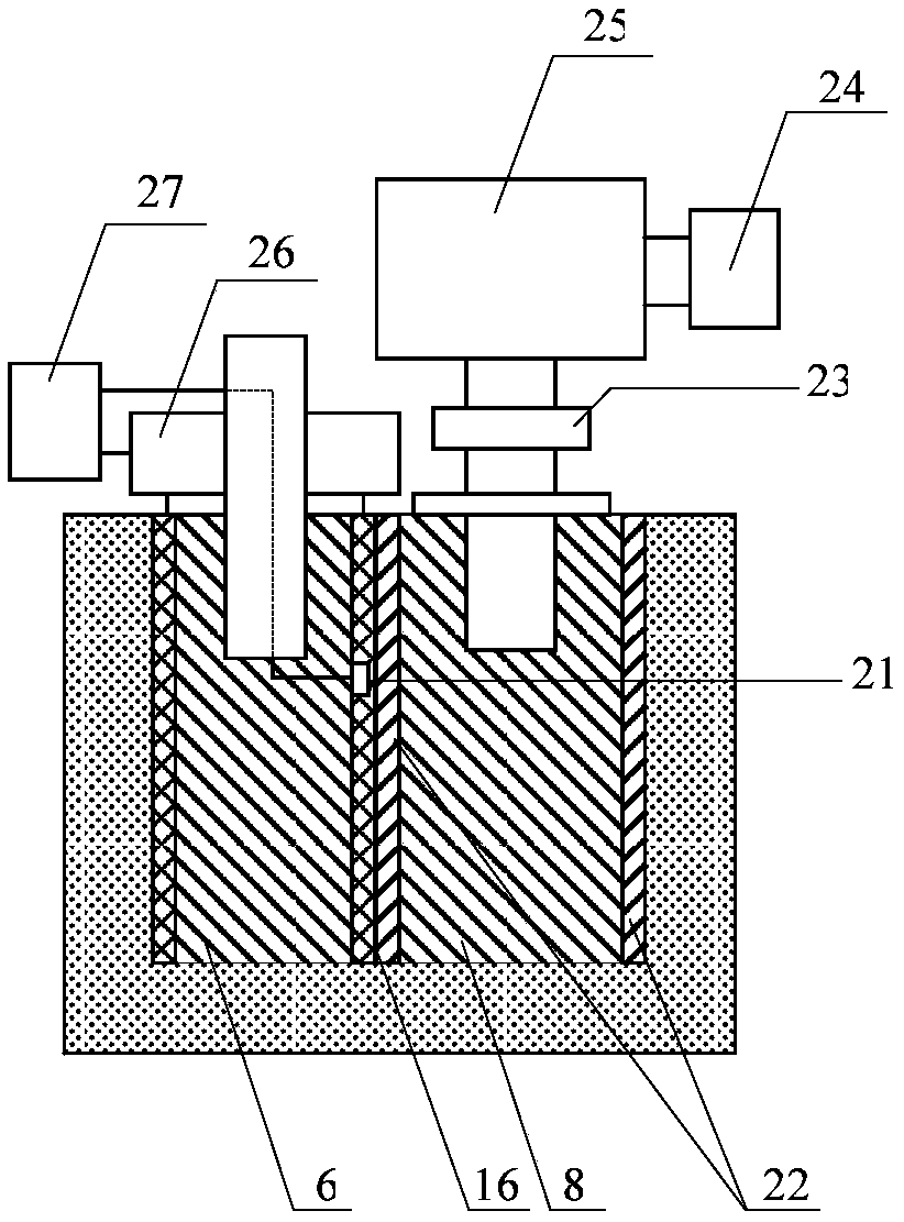 Electroforming manufacturing device and process of carbon fiber reinforced metal