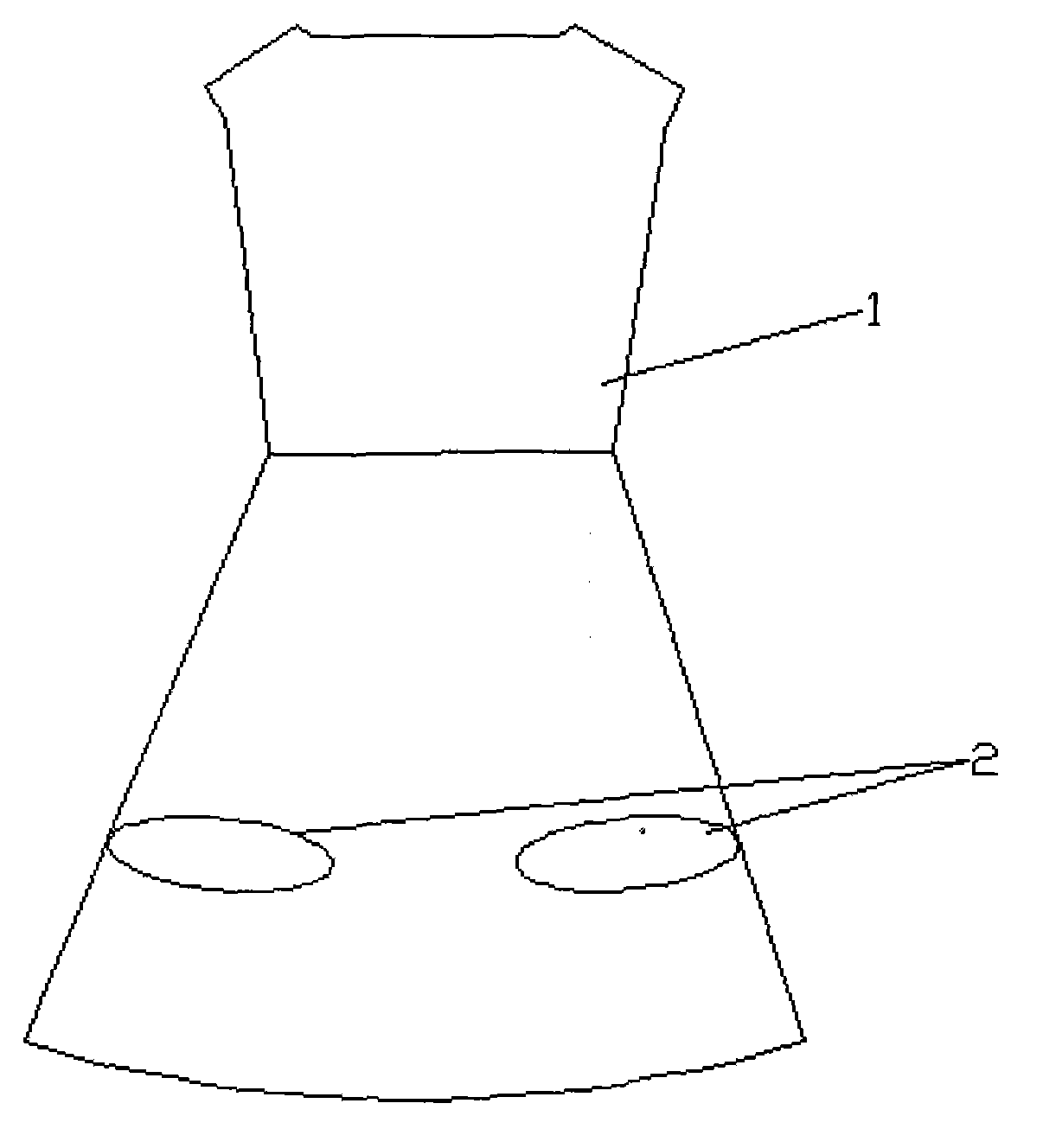Anti-blowing luminous fabric dress