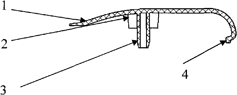 Triangle trim panel installation structure of automobile door