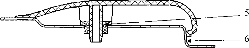 Triangle trim panel installation structure of automobile door