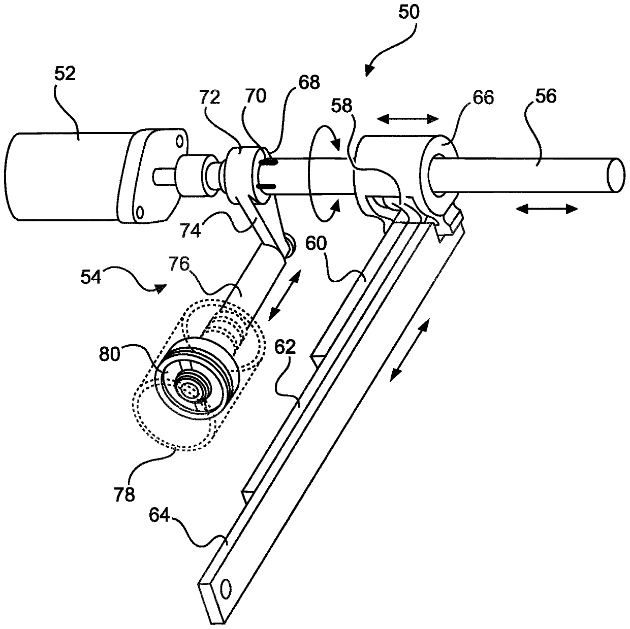 Gear and gate (XY) gear actuator