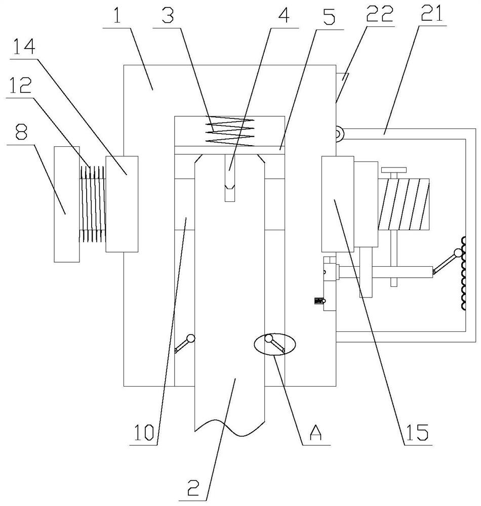 Drill bit connecting device for oil exploitation