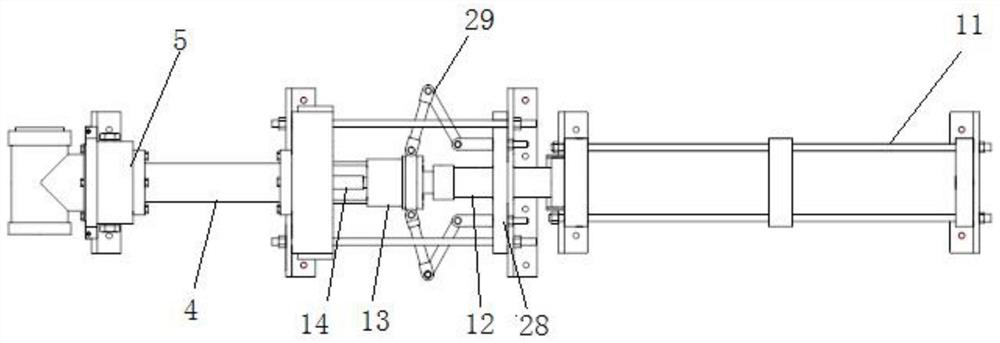 Rapid compressor simulation experiment device for studying combustion process of internal combustion engine