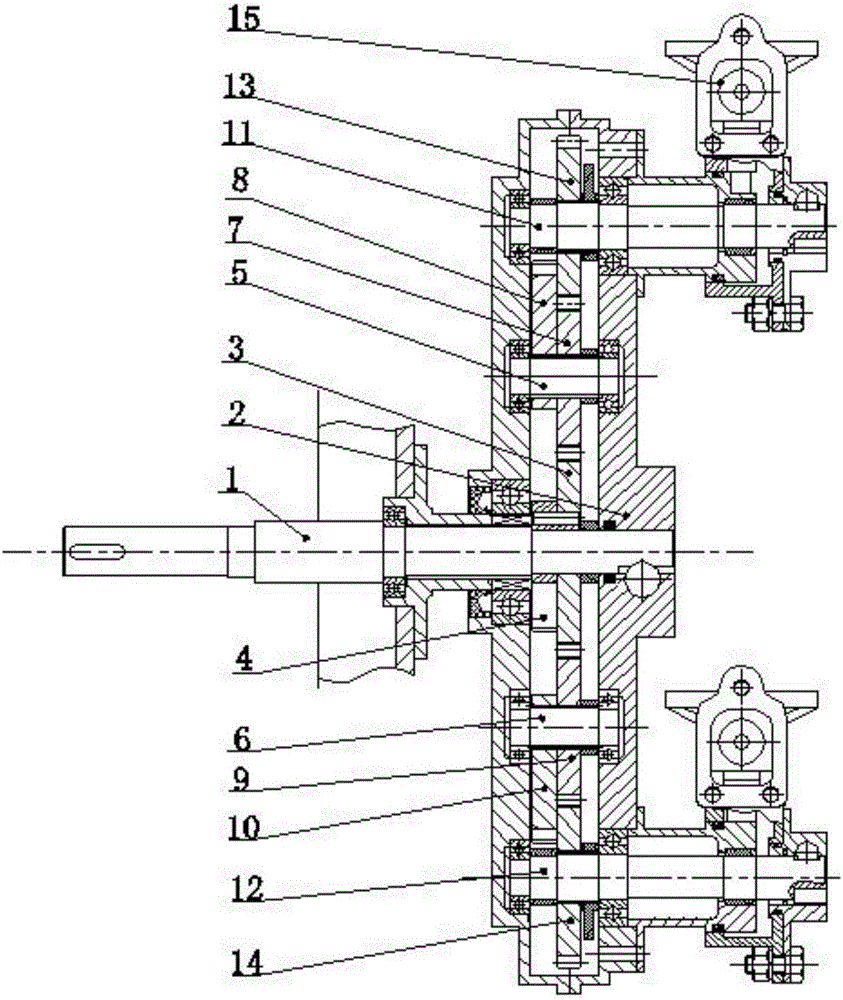 Concave tooth-incomplete eccentric circle-non-circular gear planetary system vegetable seedling taking mechanism