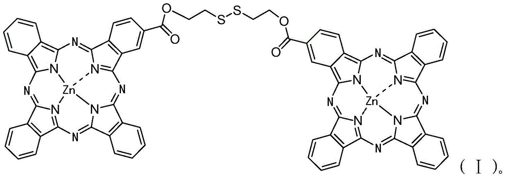 Diphthalocyanine zinc complex and its preparation method and application