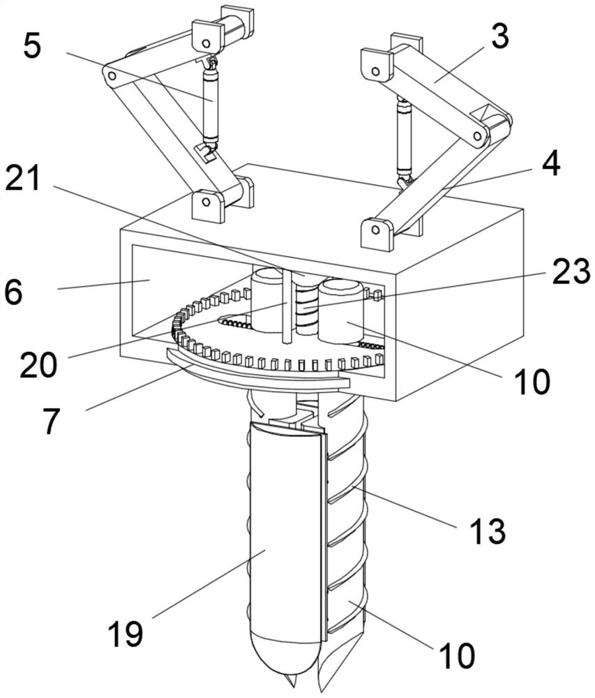 Cylindrical squeezing and expanding device for civil engineering