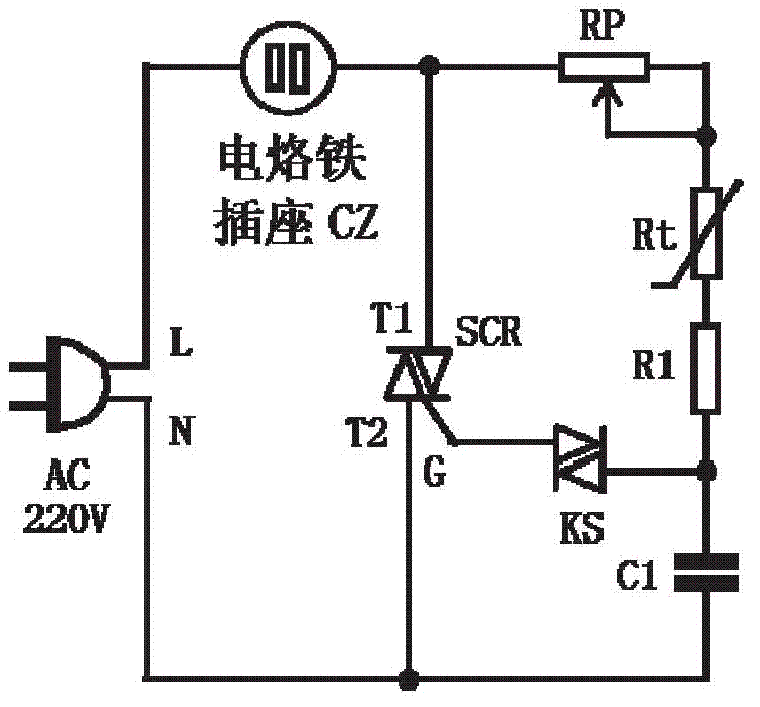 Automatic constant-temperature electric soldering iron