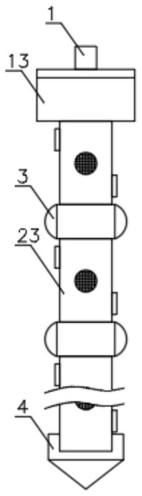 Pressure compensation irrigation emitter inserted into plant root zone