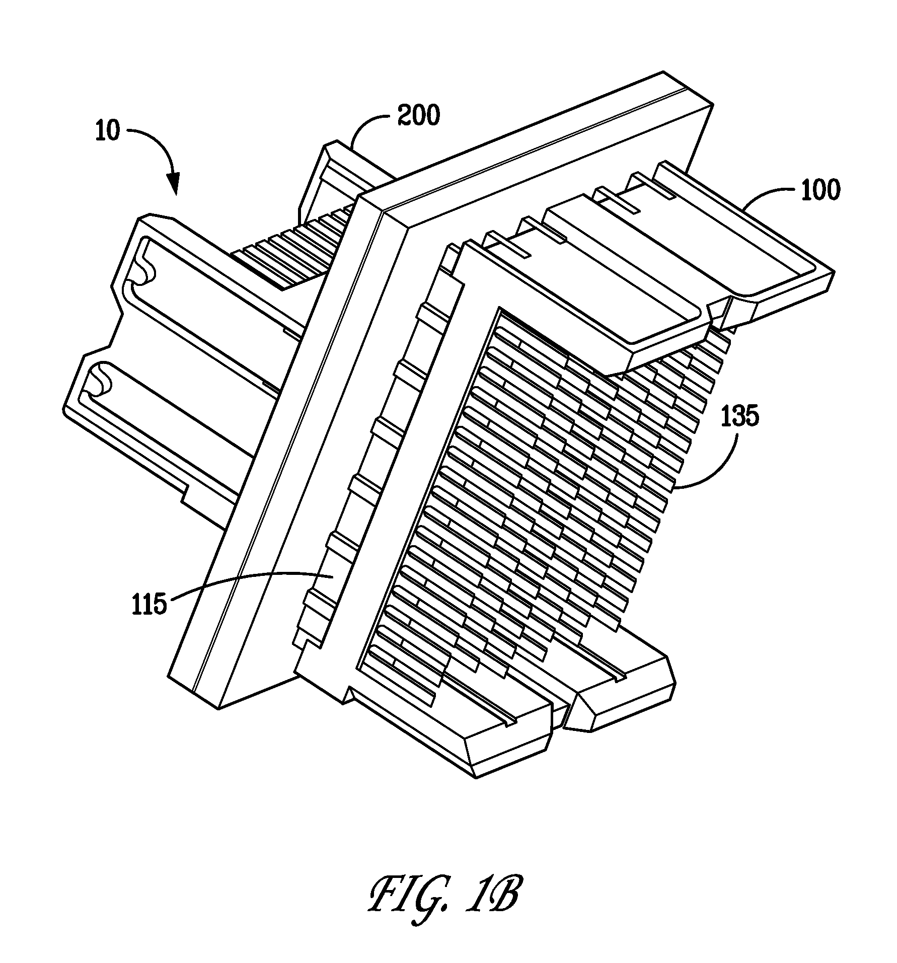 Electrical connector system with orthogonal contact tails