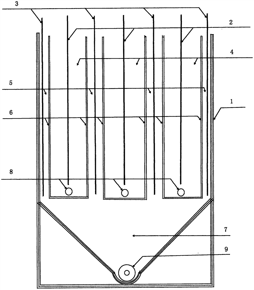 Ore pulp electrolysis continuous leaching device