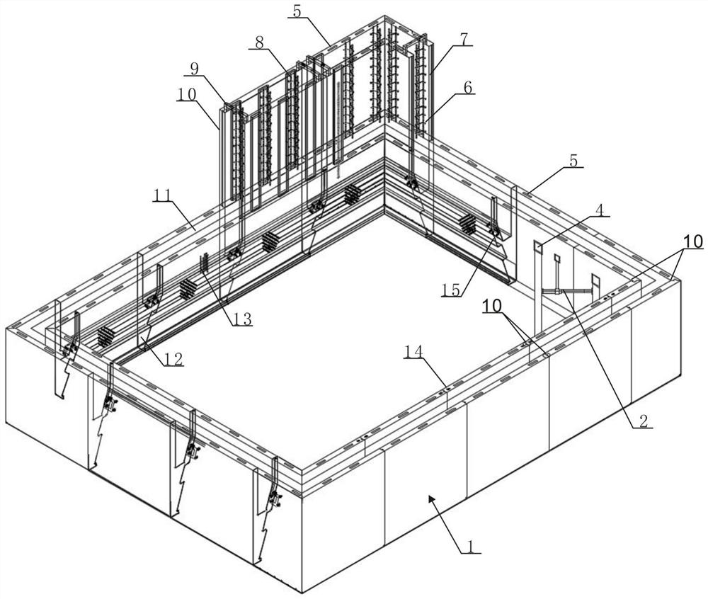 A kind of prefabricated and assembled monolithic structure of underground space and its construction method