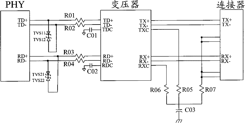Ethernet port circuit