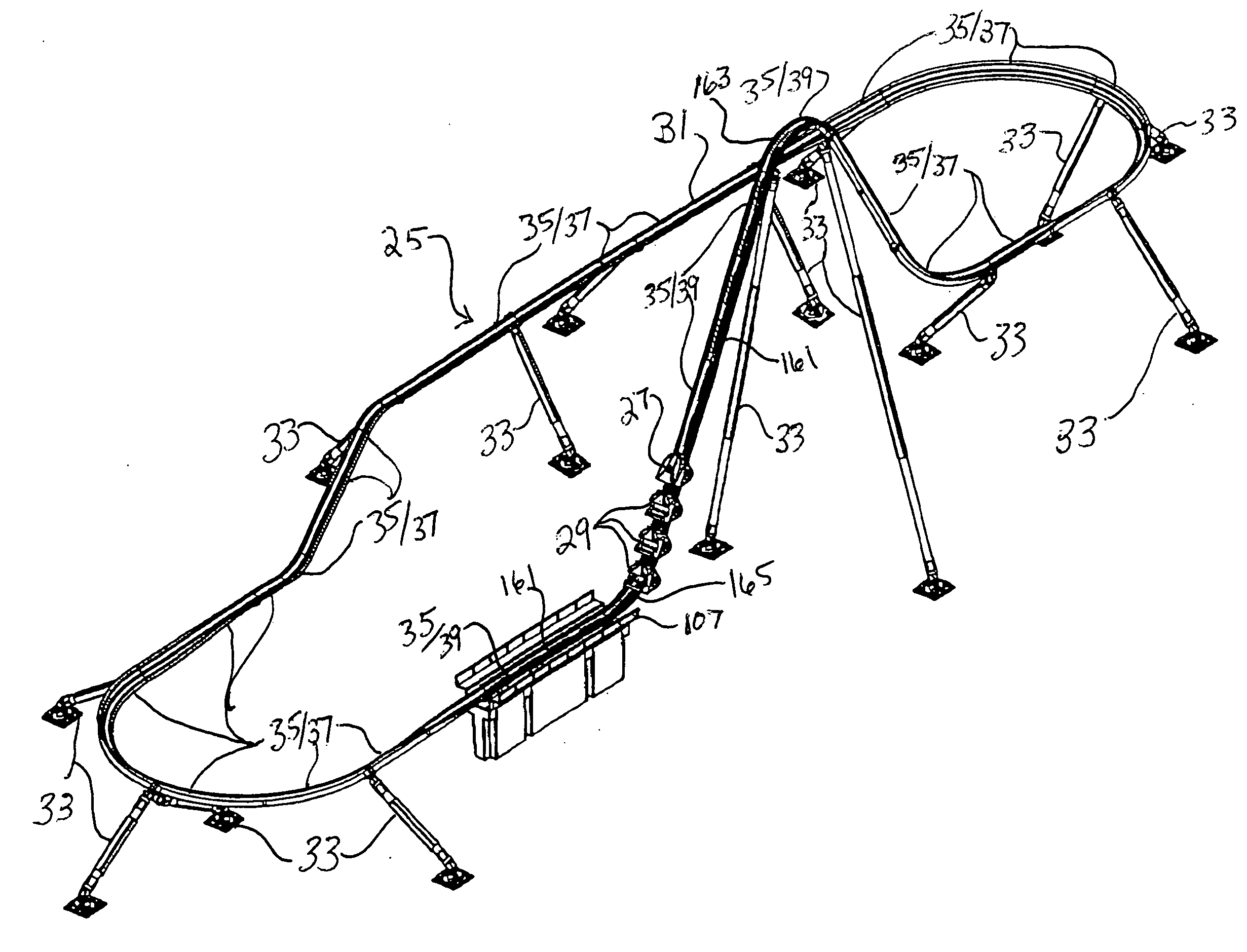 Track and vehicle amusement apparatus and methods