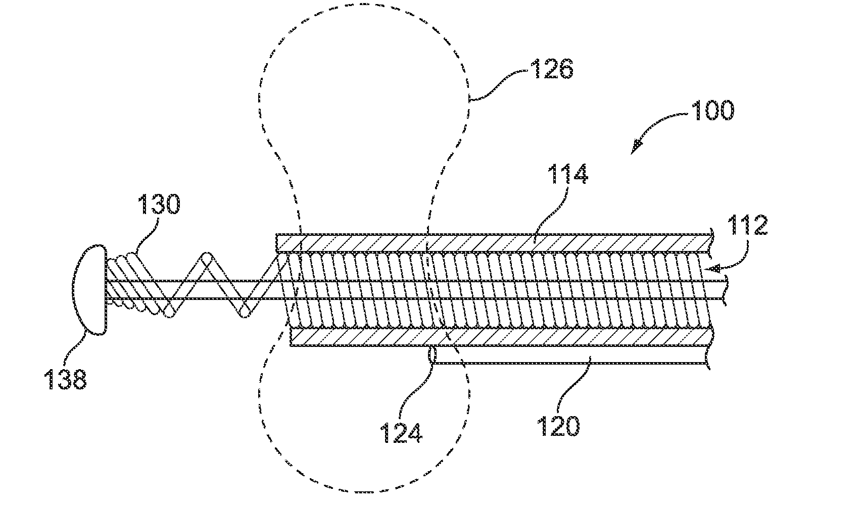 Instrument for continuous discharge of anesthetic drug