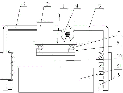 Dust collection device for spinner