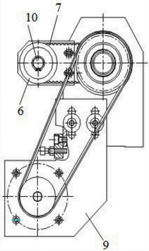 Small size digital controlled lathe spindle transmission mechanism