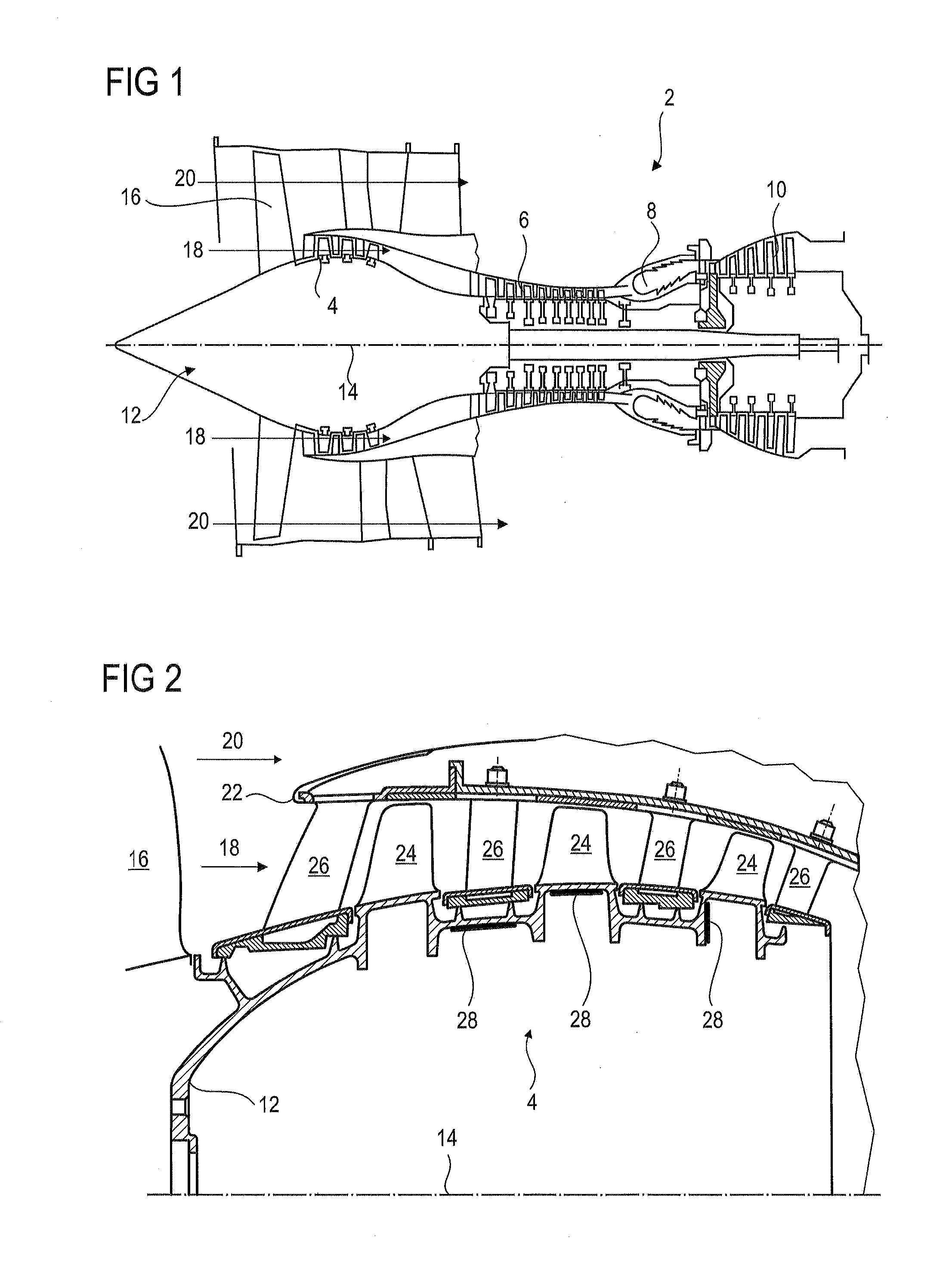 Piezoelectric Damper System for an Axial Turbomachine Rotor