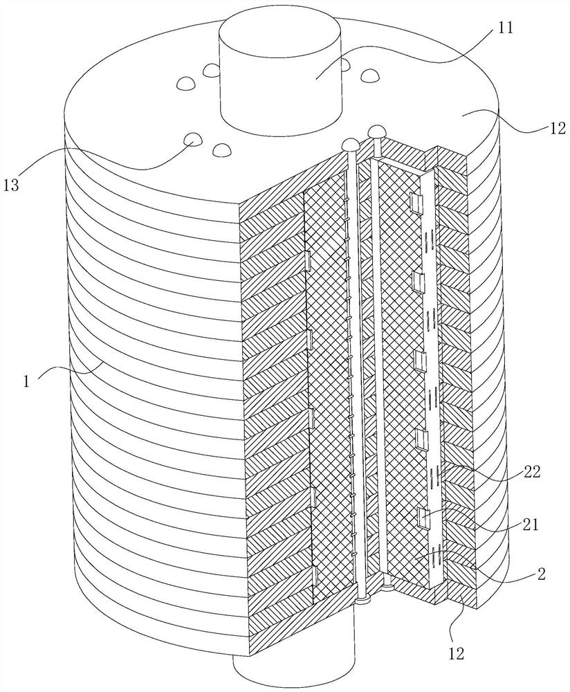 Embedded permanent magnet variable-frequency motor rotor