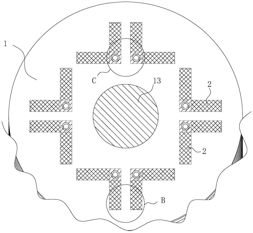 Embedded permanent magnet variable-frequency motor rotor