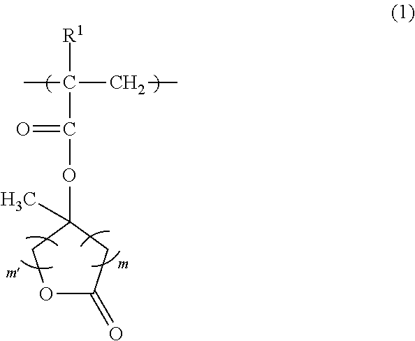 Lactone copolymer and radiation-sensitive resin composition