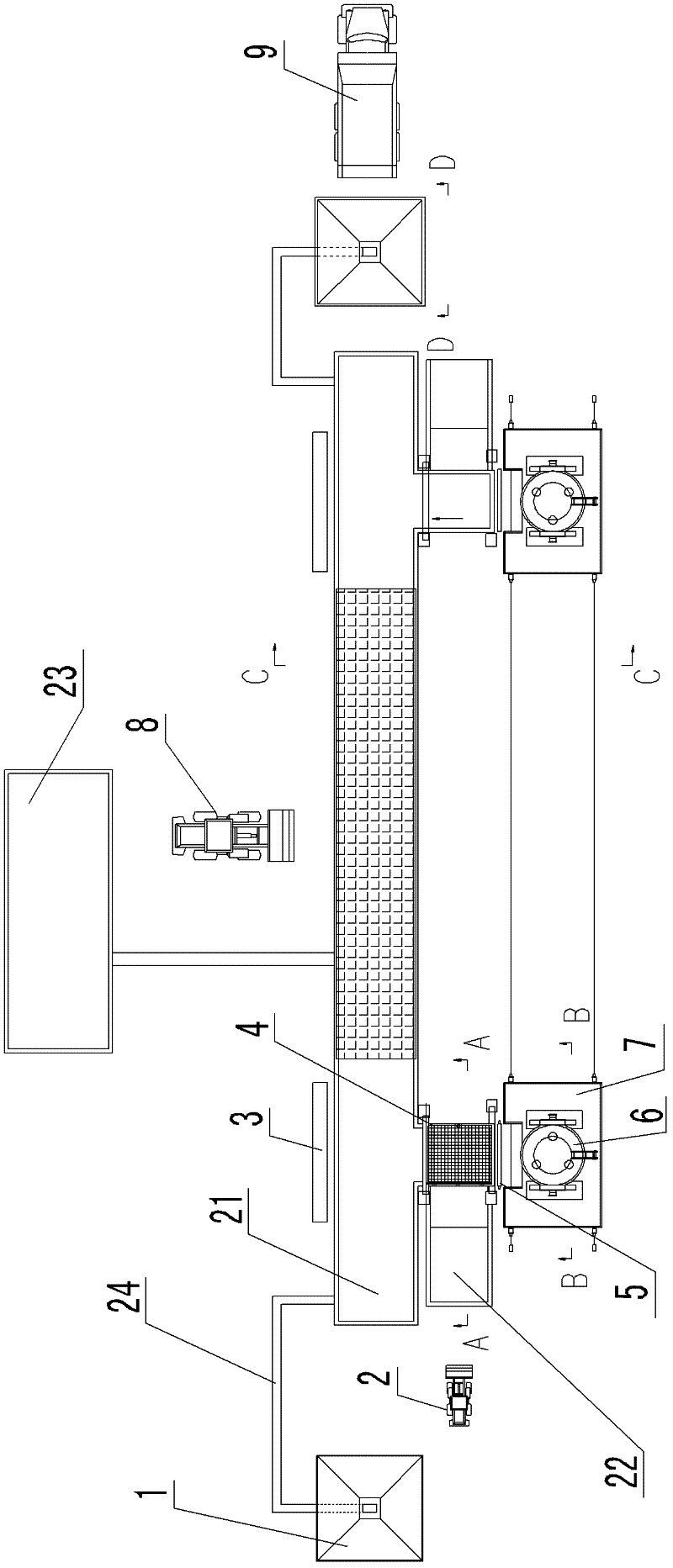Slag water quenching method and device