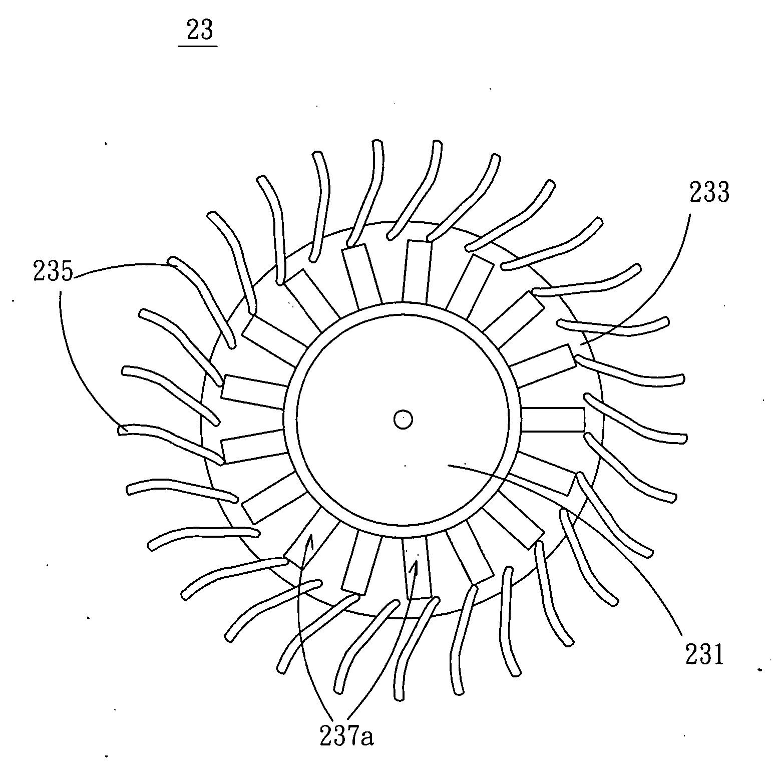 Blower and impeller structure thereof