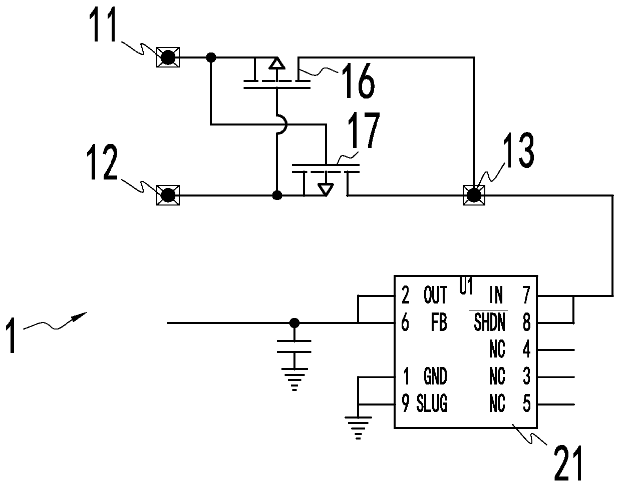 Power supply selection module for sight and solar sight with same