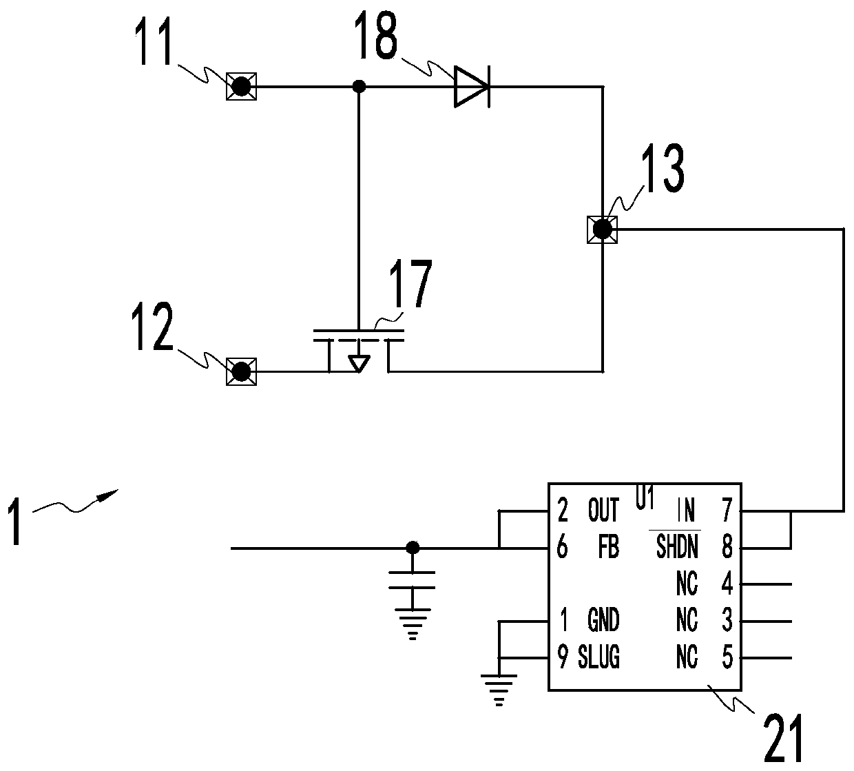 Power supply selection module for sight and solar sight with same