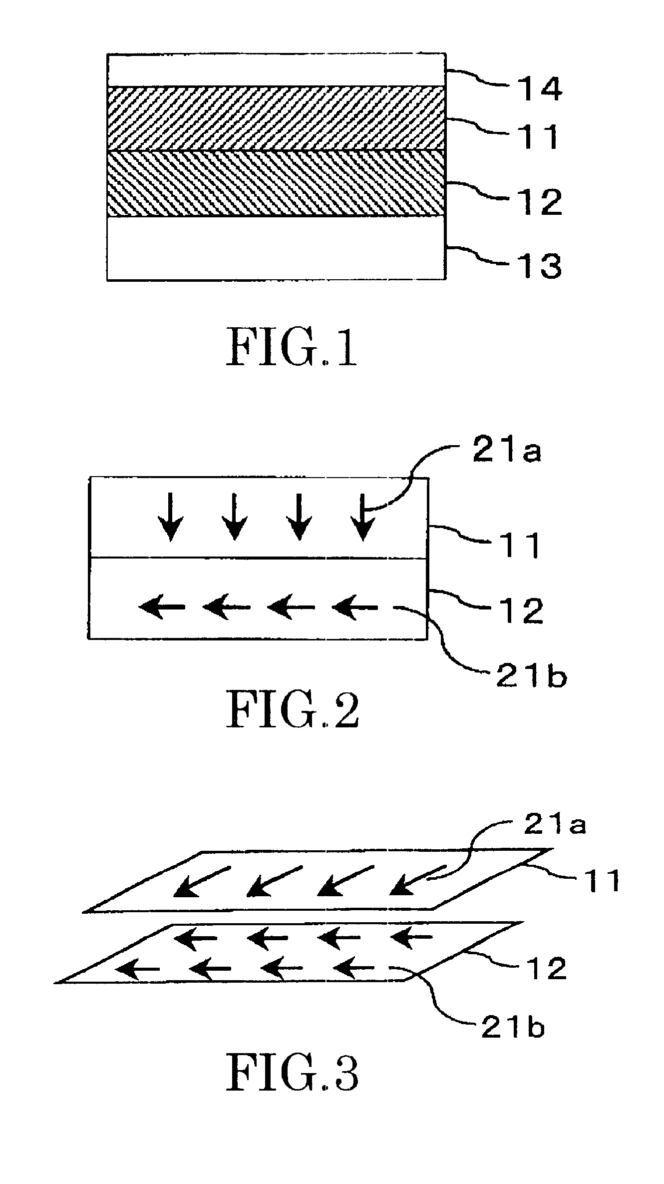 Magnetic recording medium including functional and recording layers orthogonally exchange coupled