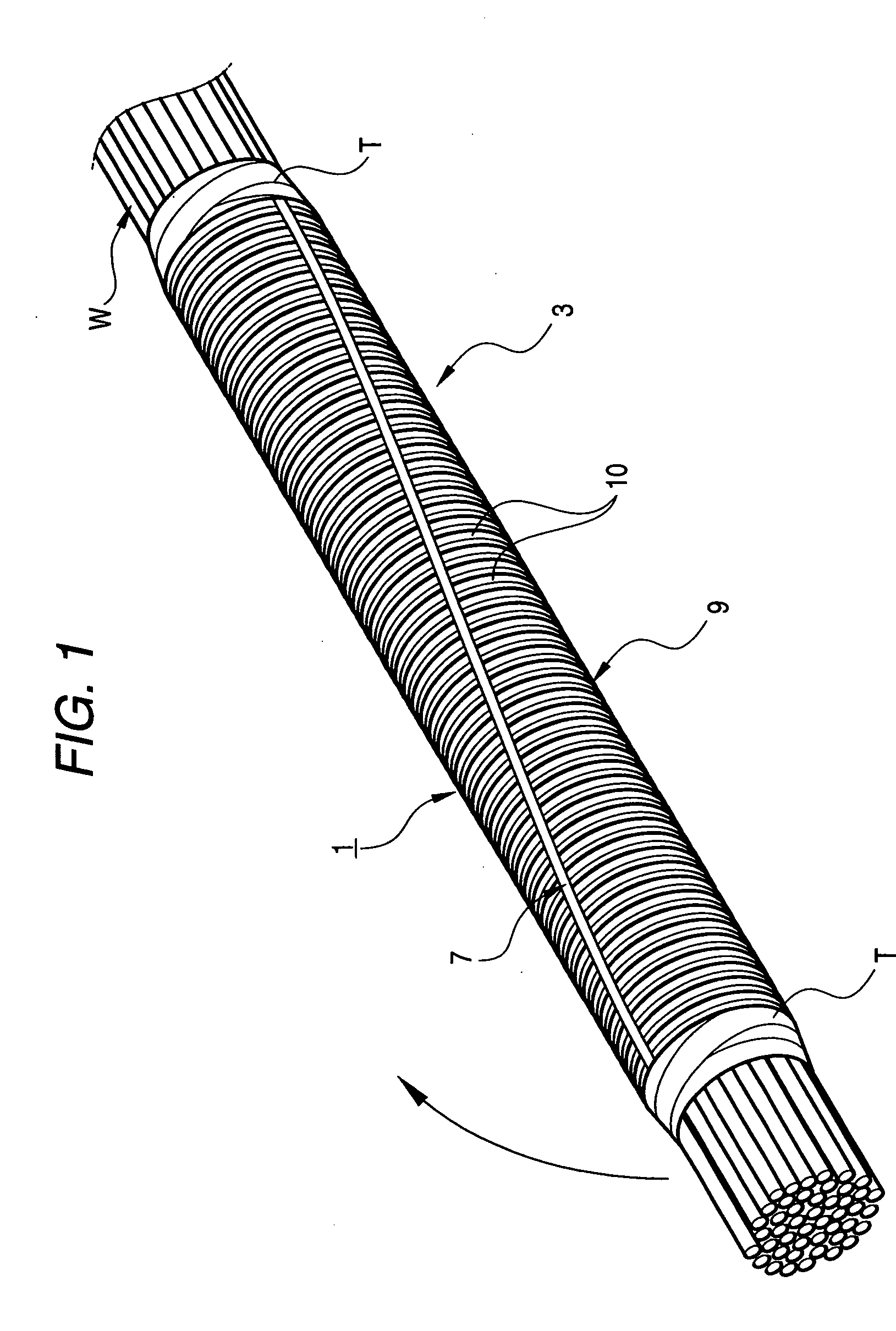 Corrugated tube-mounting structure