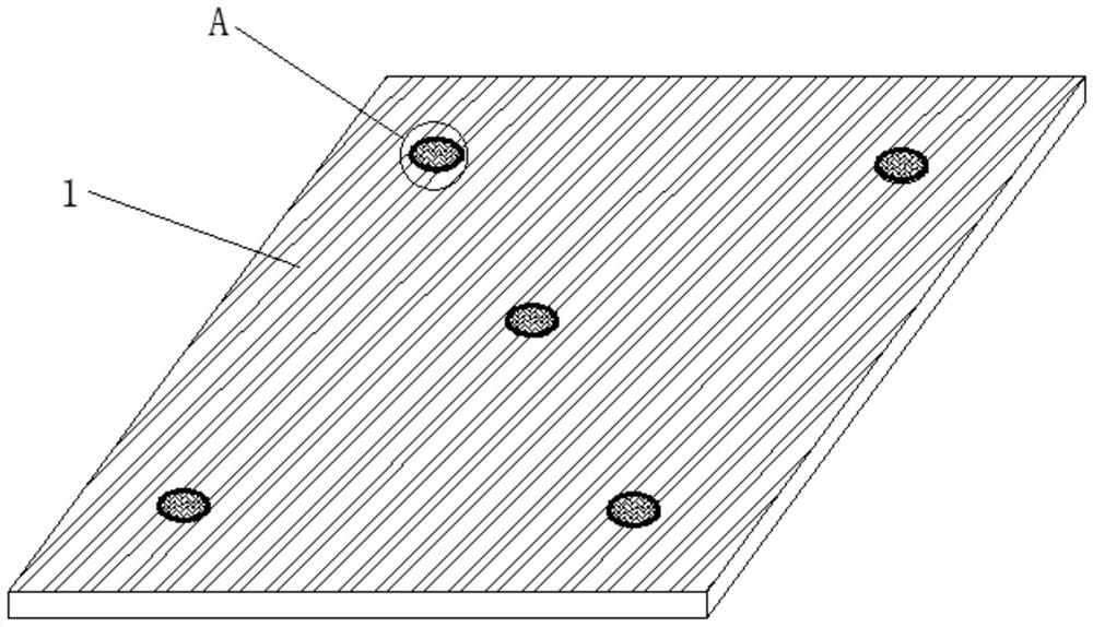 A five-point gripping decorative brick and its mounting method