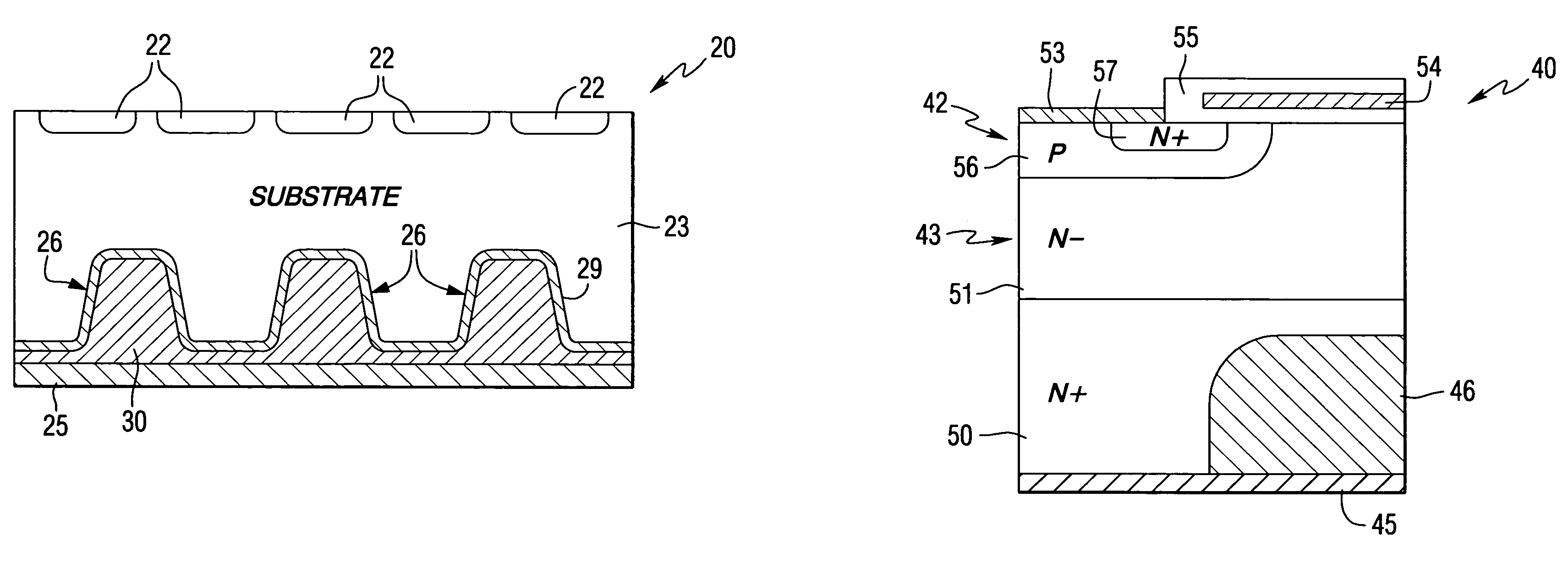Semiconductor device having reduced effective substrate resistivity and associated methods
